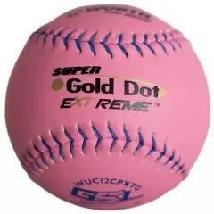 Worth Pink Pro Comp Super Gold Dot XT 12" Slowpitch GSL Softballs DZ