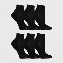 Fruit of the Loom Women's Cushioned 6pk Ankle Athletic Socks 4-10