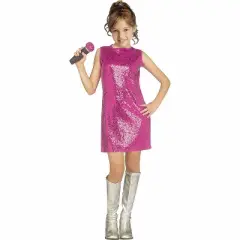 Fun World Girl's Pop Star Halloween Costume Dress