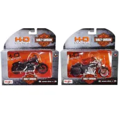 Harley-Davidson Motorcycles 6 piece Set Series 41 1/18 Diecast Models by Maisto
