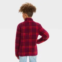 Boys' Plaid Pullover Sweatshirt - Cat & Jack&trade; Red