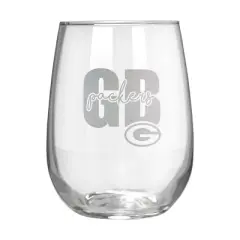 NFL Green Bay Packers The Vino Stemless 17oz Wine Glass - Clear