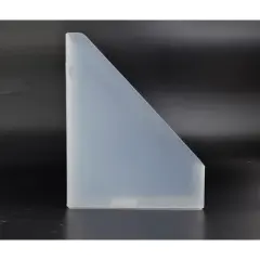 Plastic Magazine File Clear - Brightroom&trade;: Acrylic File Organizer & Holder, 1 Compartment, 12" Height, No Assembly Required