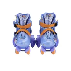 Bluey Kids Trainer Skates - Light Up Wheels, ABEC 5 Bearings, Durable PVC Material