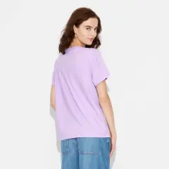 Women's My Melody and Kuromi Short Sleeve Graphic T-Shirt - Purple