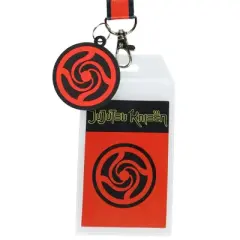 Jujutsu Kaisen Manga Lanyard Chibi Gojo Itadori Breakaway ID Badge Holder with Rubber Charm Anime Merch Multicolored