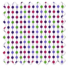 Bacati - Botanical Purple pearl Crib or Toddler Bed Skirt