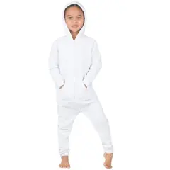Joggies - White Frosting Toddler Footless Hoodie Onesie