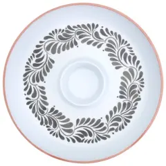 Infuse 16" Melamine Chip and Dip Black