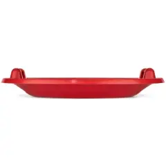 Lucky Bums Circular Classic Saucer Snow Sled with Built In Handles for Downhill Winter Sledding, 25 Inch Diameter, Up to 150 Pounds, Red