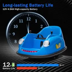 Bumper Cars for Toddlers, Ride On Car, Electric Kids Ride On Bumper Car Gift, 12V Battery Car for Kids Remote