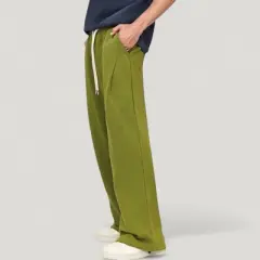 Anna-Kaci Active Men's Drawstring Waist Relaxed Fit Wide Leg Casual Sweatpants