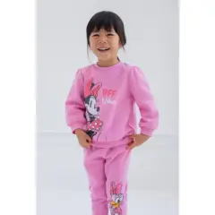 Disney Princess Minnie Mouse Winnie the Pooh Rapunzel Eeyore Piglet Fleece Sweatshirt and Pants Set Infant to Little Kid