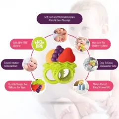 Baby Teething Toys for Newborns 0-6 Months