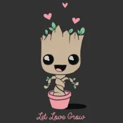 Men's Marvel Groot Let Love Grow T-Shirt