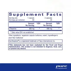 Pure Encapsulations L-Theanine - Amino Acid Supplement to Support Relaxation, Stress & Nervous System