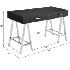 NicBex Modern Computer Desk with Drawers,54" Office Desk with USB Port,Gaming Table with Storage,Study Desk for Home Office