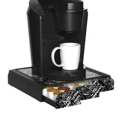Mind Reader Single Serve Coffee Pod Organizer with 3 Drawers, 36 Pod Capacity, Countertop