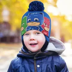 PJ Masks Boys' Winter Beanie Hat and Mittens Set, Kids Ages 2-4