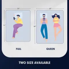 Costway 10'' Jacquard Hybrid Mattress Plush Gel Infused Memory Foam Bamboo Charcoal Queen\Full