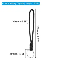 Unique Bargains Necklace Keys Whistle ID Card Holder Badge Lanyards with Clasp