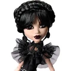 Monster High x Wednesday Collectible Rave'N Wednesday Doll in Black Gown