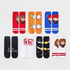 Women's Harry Potter 7 Days of Cozy Crew Socks - Assorted Colors 4-10