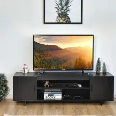 Costway Modern TV Stand Media Entertainment Center for TV's up To 65'' w/Storage Cabinet