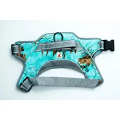Doggy Tales Patented Realtree Hart Harness Sea Glass - Realtree Sea Glass