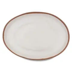 Q Home | Potter Terracotta 18" x 13" Melaboo Oval Platter
