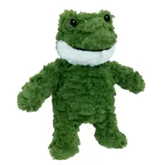 PetLou Frog Shaped Dog Toy, 9-inches Height, Green