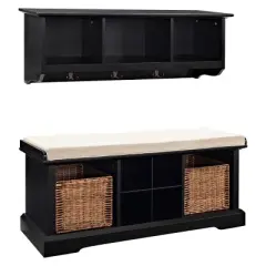 2pc Brennan Entryway Bench and Shelf Set - Crosley