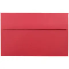 JAM PAPER #10 Business Colored Envelopes - 4 1/8 x 9 1/2 - Red Recycled - 100/Pack