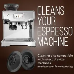 Impresa 2 Pack Espresso Cleaning Disc Compatible With Select Breville Espresso Machines - 54mm Backflush Disc