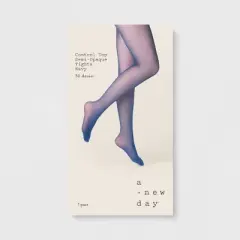 Women's 30D Semi Opaque Control Top Tights - A New Day&trade; Navy