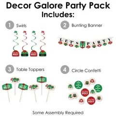 Big Dot of Happiness Ugly Sweater - Holiday and Christmas Party Supplies Decoration Kit - Decor Galore Party Pack - 51 Pieces