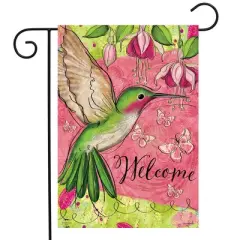Briarwood Lane Spring Garden Flag 12x18 For Outdoor Blissful Hummingbird For Spring Garden Flag Flags For Outside