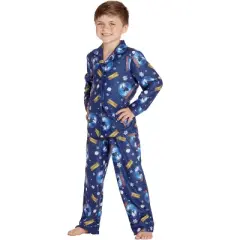 The Polar Express Kids Believe Button-Front Coat Shirt And Pants Pajama Set