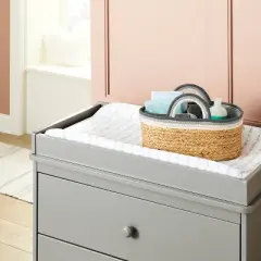 Braided Water Hyacinth Decorative Container with Coiled Rope Handles - Gray - Cloud Island&trade;