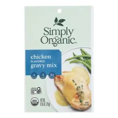 Simply Organic Chicken Flavored Gravy Mix - Case of 12/.85 oz
