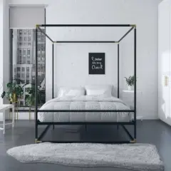 Celeste Canopy Metal Bed -  Cosmoliving By Cosmopolitan 