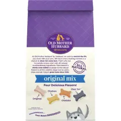 Old Mother Hubbard by Wellness Classic Crunchy Original Assortment Biscuits Small Oven Baked with Carrot, Apple, Cheese and Chicken Flavor Dog Treats