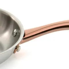 BergHOFF Ouro Gold 18/10 Stainless Steel 9.5" Deep Skillet with Stainless Steel Lid 3.1Qt., Two Side Handles