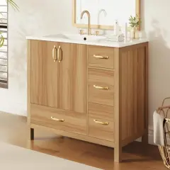 Whisen 36" Bathroom Storage Cabinet