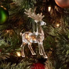 Acrylic Deer with Glittered Antlers Christmas Tree Ornament - Wondershop&trade;