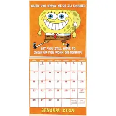Trends International Inc. 2023-24 Wall Calendar 12"x12" Nickelodeon SpongeBob SquarePants