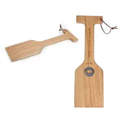 NFL Los Angeles Chargers Hardwood BBQ Grill Scraper with Bottle Opener - Brown