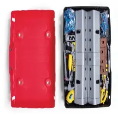 Kidoozie Just Imagine Pack 'N Go Workbench, Pretend Play for your Preschool Builder, Over 50 Pieces, Ages 3+