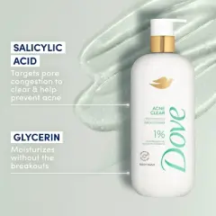 Dove Serum Body Wash with 1% Clearing Salicylic Acid - Acne Clear - 18.5 fl oz