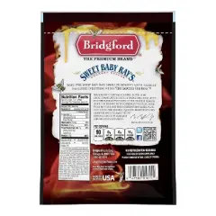 Bridgford Sweet Baby Ray&rsquo;s Beef Jerky Variety Pack 6.2 oz Pack of 4 - High Protein Ready-to-Eat Beef Jerky Snack Packs for On-the-Go Snacking